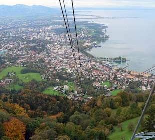 Ausbilck vom Pfänder auf Bregenz und Bodensee