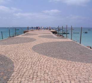 Der neue Bootssteg in Santa Maria