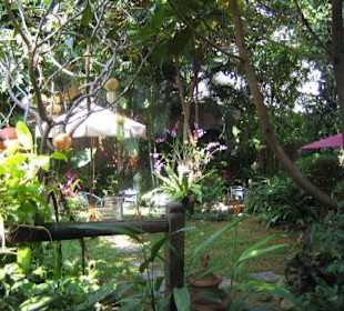 Der schöne Garten vom Tea House Siam Celadon.