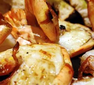 Gegrillte Garnelen CloseUp