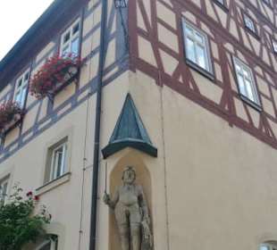 Rolandfigur am Rathaus von Königsberg