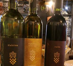 Weinverkostung und Imbiss im Restaurant Gospoja