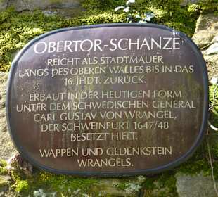INFO-Tafel zu Obertor-Schanze und General Wrangel