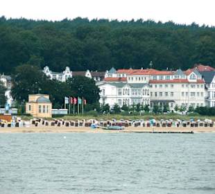 Blick auf Bansin vom Meer aus