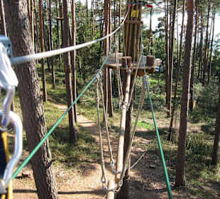 Auf Balken balancieren