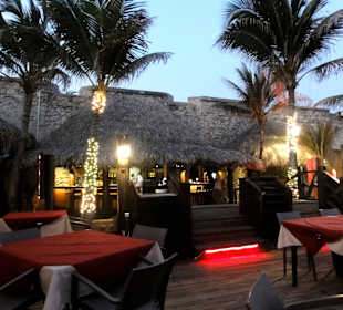 Blick über die Terrasse des "Scampi´s"