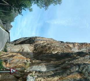 Rückfahrt auf der Serpentinenstraße