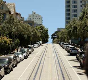 Der Blick die Strecke hinauf