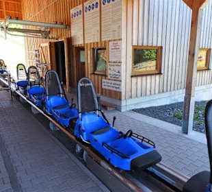 Im Bahnhofsbereich des Alpine Coasters