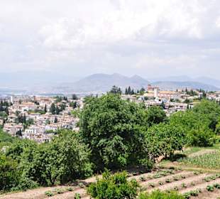 Generalife - Blick auf den Stadteil "Albaicín"