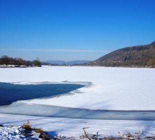 Der Stausee im Winter ein Traum