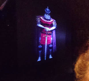 Animierter Ritter in der Burg