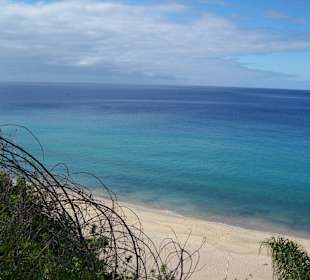 Strand, mit herrlichen Blick übers Meer