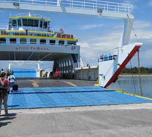 Die Abfahrt von Keramoti Richtung Paradies