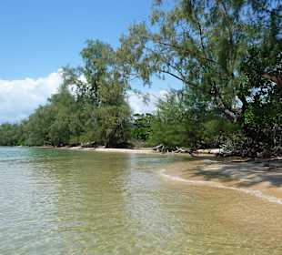 Strand auf der zweiten Insel