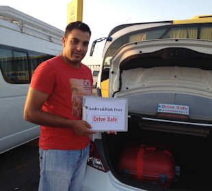 Super Empfang am Flughafen