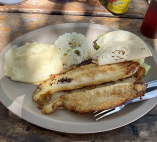 Mittagessen Sian Kaan / Punta Allen