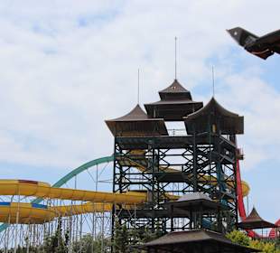 Rutschenturm, echt tolle Rutschen dabei