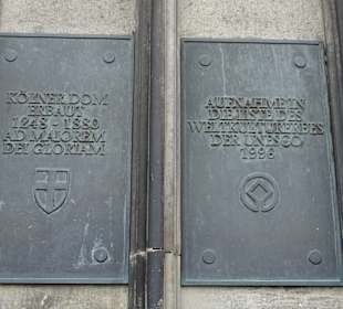 Gedenktafel am Dom