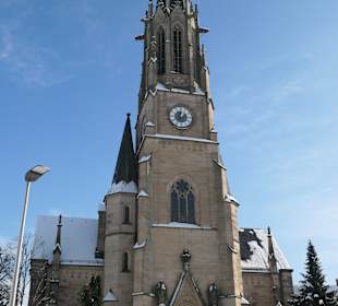 Jan.2026: Vorplatz der Herz-Jesu-Kirche gesperrt