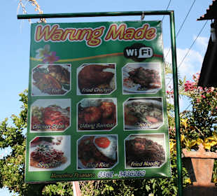 Werbung am Warung Made