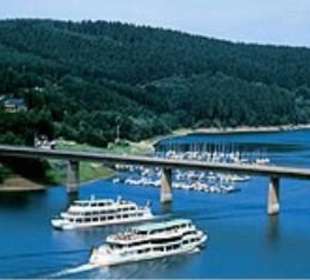 Biggesee mit Schifffahrt