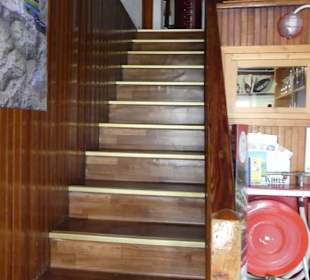 Aufgang zu den Toiletten