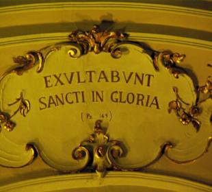 Inschrift Decke