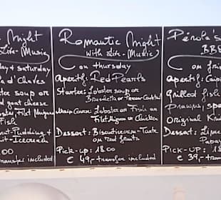 Besondere Speisekarte