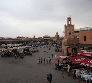 Blick von Restaurantterrasse