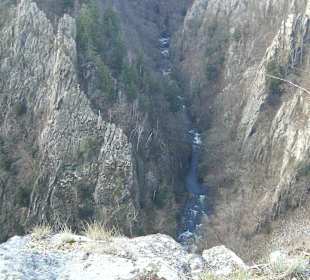 Blick von der Rosstrappe in Thale