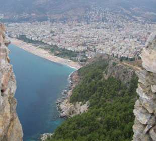 Unser Strand von der Burg fotographiert