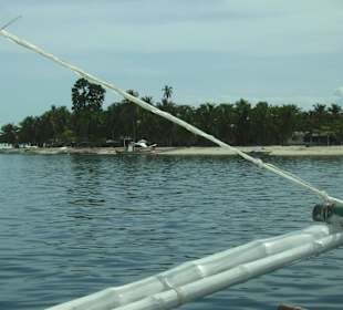 Wir erreichen unsere Insel für die Mittagspause