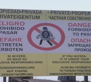 Schild am ehemaligen Mirador