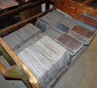 Vorrat an Schiefertafeln