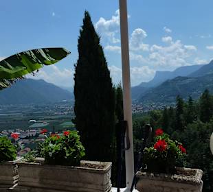 Rastpunkt , Blick Richtung Bozen