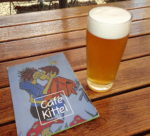Kühles Bier im Café Kittel