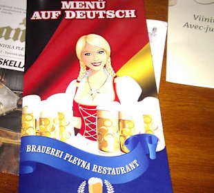 Die Speisekarte...