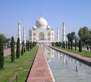 Taj Mahal und Gartenanlage