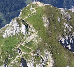 Aufstiegsroute zur Roten Flüh