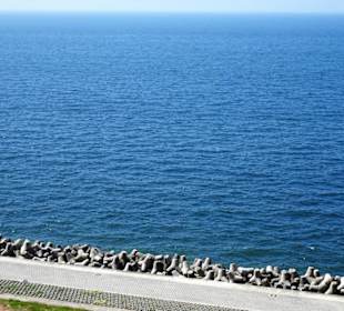 Die Befestigung der Insel Richtung Norden