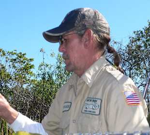 Unser Bootsführer ein Seminolen-Indianer