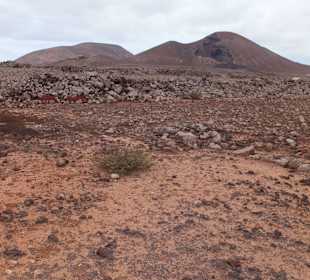 Zwischenstop in der Vulkanlandschaft