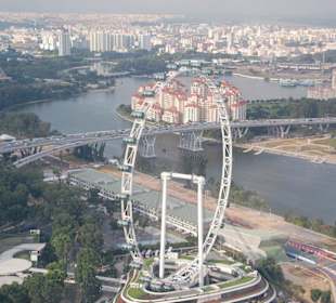 Aussicht vom Skypark, Marina Bay Sands