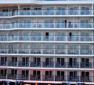 Blick von der Besuchergalerie des Cruise Center