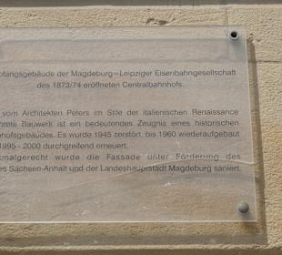 Am Hauptbahnhof von Magdeburg