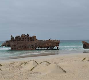 Das berühte Schiffswrack nördlich von Sal Rei