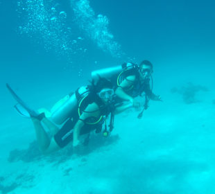 Beim zweiten Tauchgang
