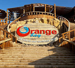 Der Eingang zur Insel 