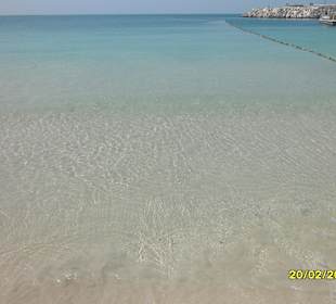 Strand zu dem der Busshuttle fährt